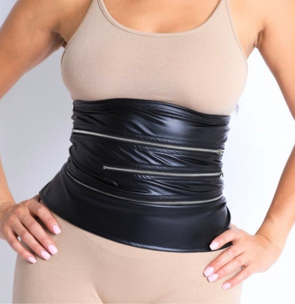 ZIPPER CORSET BELT