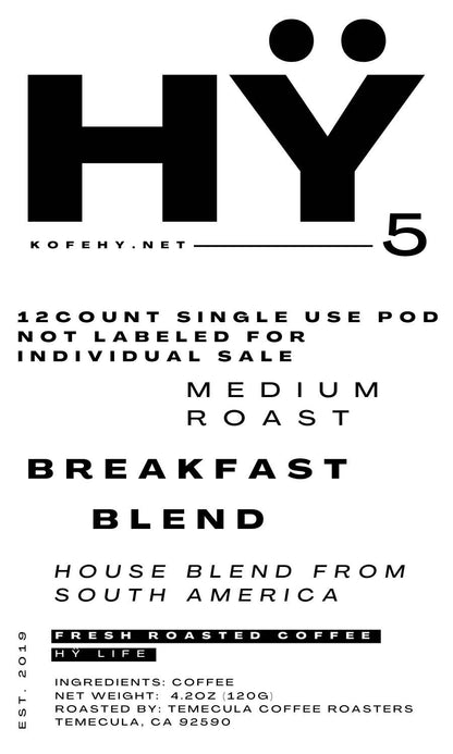 #5 K-CUPS BREAKFAST BLEND