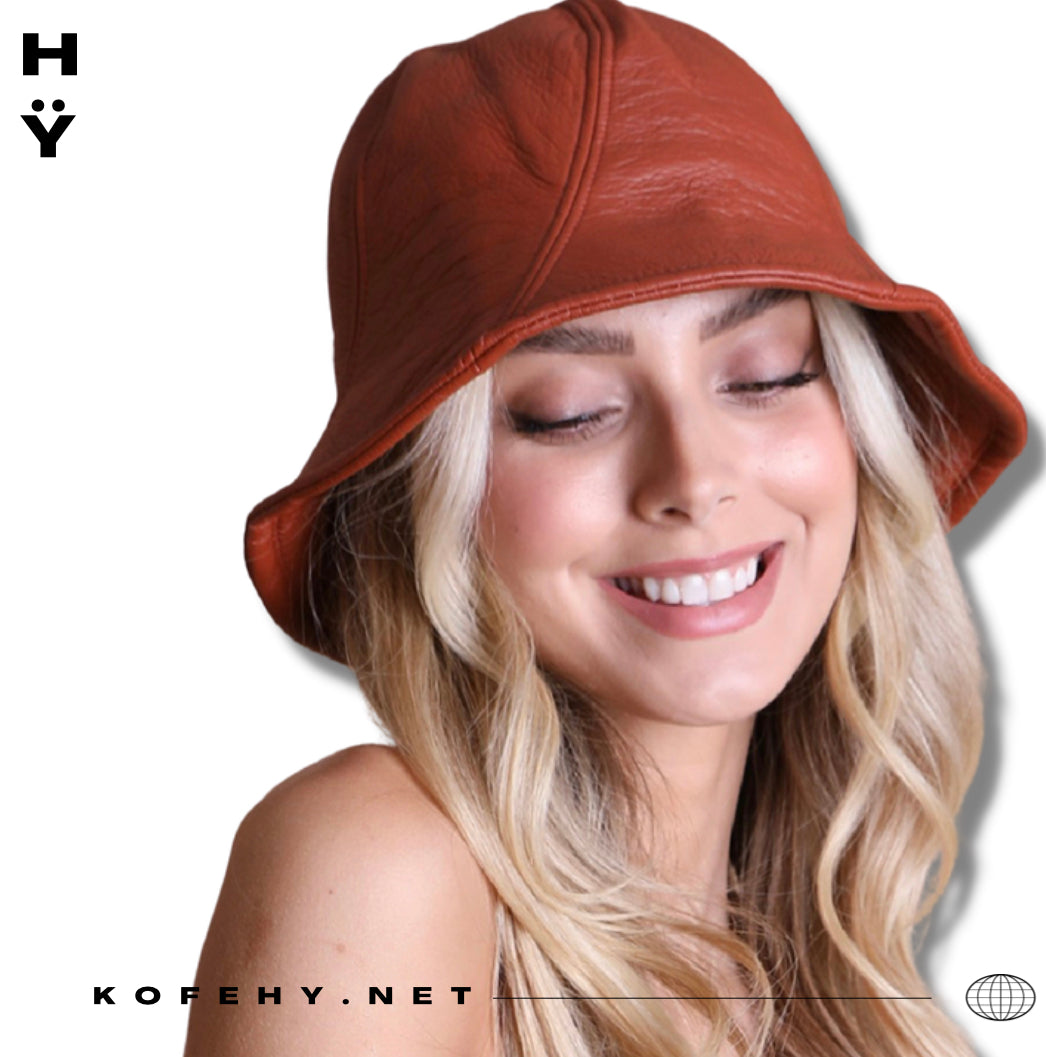 Vegan Leather Bucket Hat