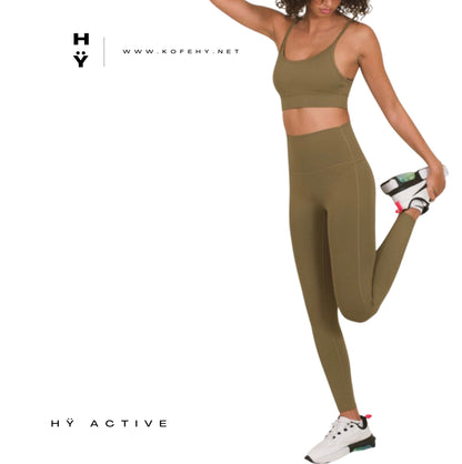 ATHLETIC CAMI BRA & LEGGINGS SET