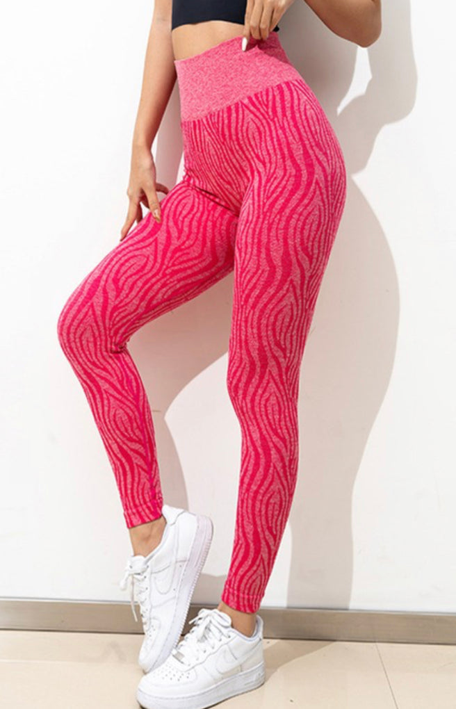 Seamless Zebra Print Yoga Leggings || Estimated Ship Date 6/14/22 - 6/21/22